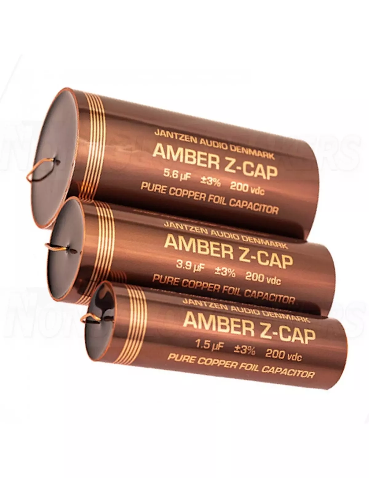 Jantzen Amber Z-Cap Cu Foil 2,20µF 200VDC 5% dia-30 / 86mm. hor., Selvbygg, Jantzen Audio, 001-7228