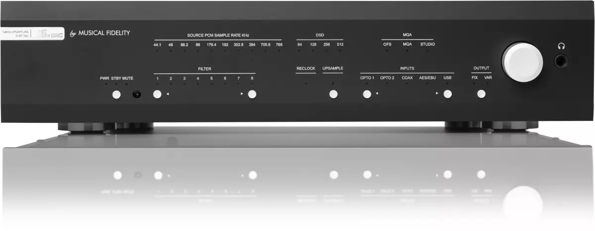 MUSICAL FIDELITY M6X DAC, Stereo, Musical Fidelity, 9120122290316, MUSICAL FIDELITY M6X DAC, Sort, 111113699, MUSICAL FIDELITY M6X DAC, Sølv, 111113700