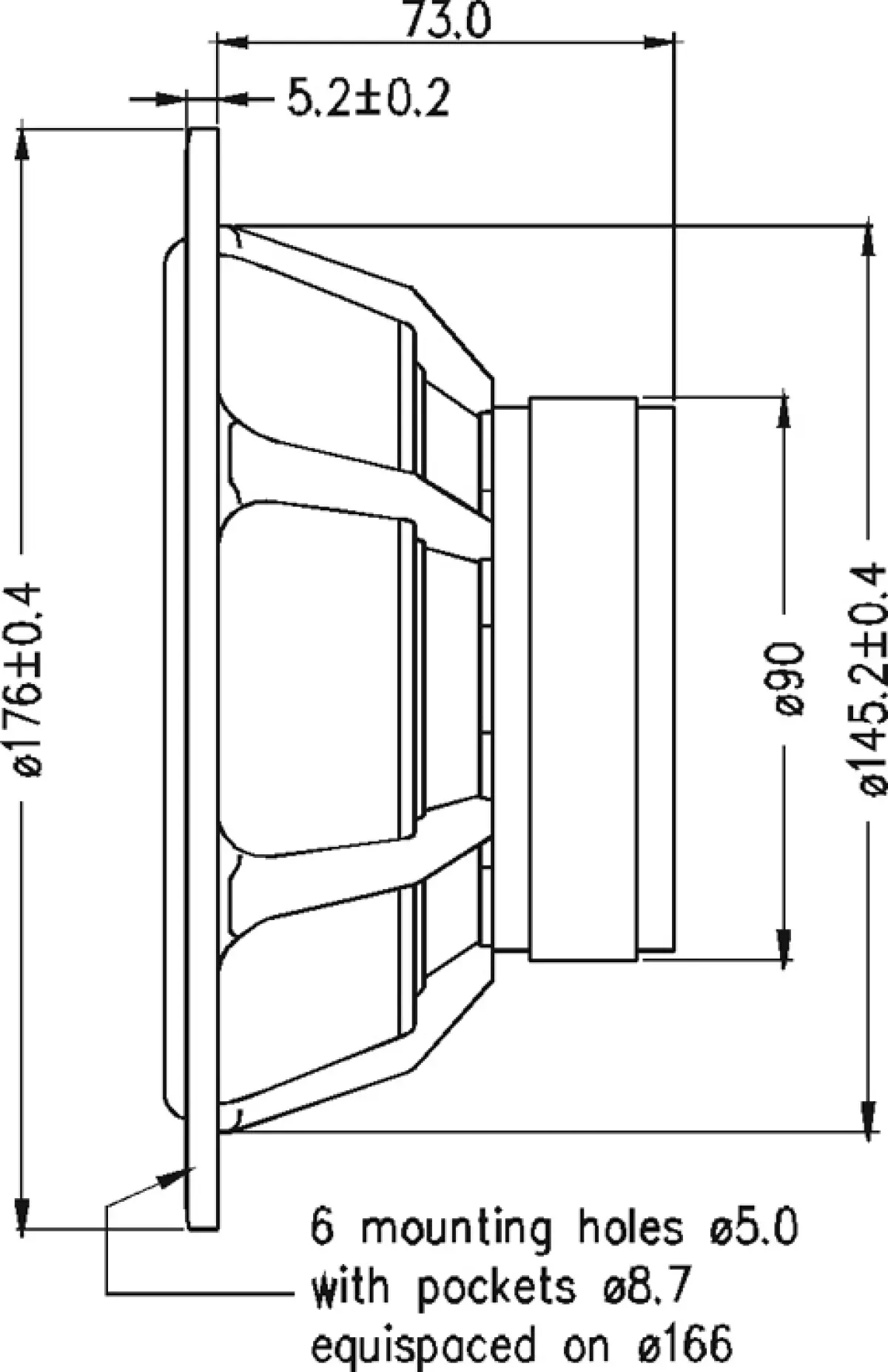 SEAS CA18RLY, Selvbygg, SEAS, CA18RLY, H1217-08