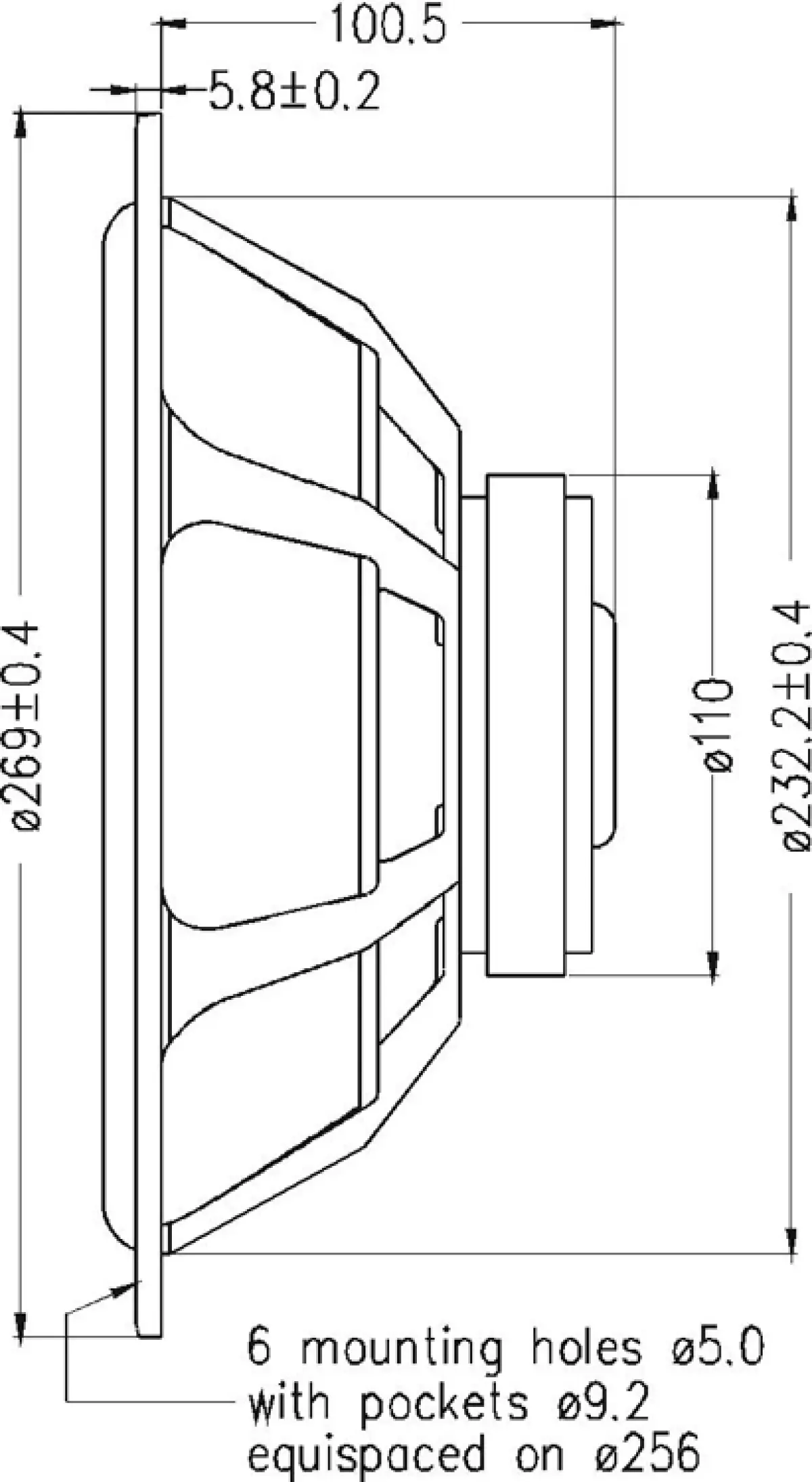 SEAS CA26RE4X, Selvbygg, SEAS, CA26RE4X, H1316-08