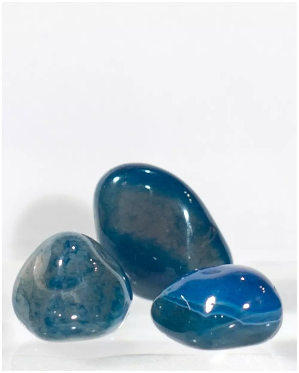 Agat blå, Krystaller & smykker, Krystaller
