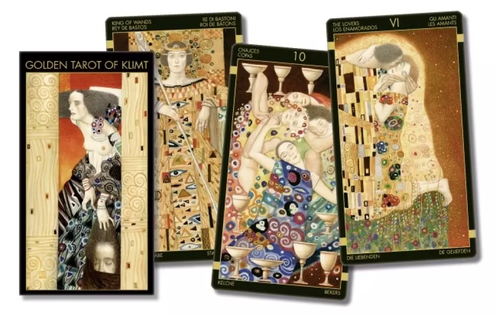 Golden Tarot of Klimt Golden tarot of Klimt 9788883954597 9788865271780 Tarot & orakel Tarotkort
