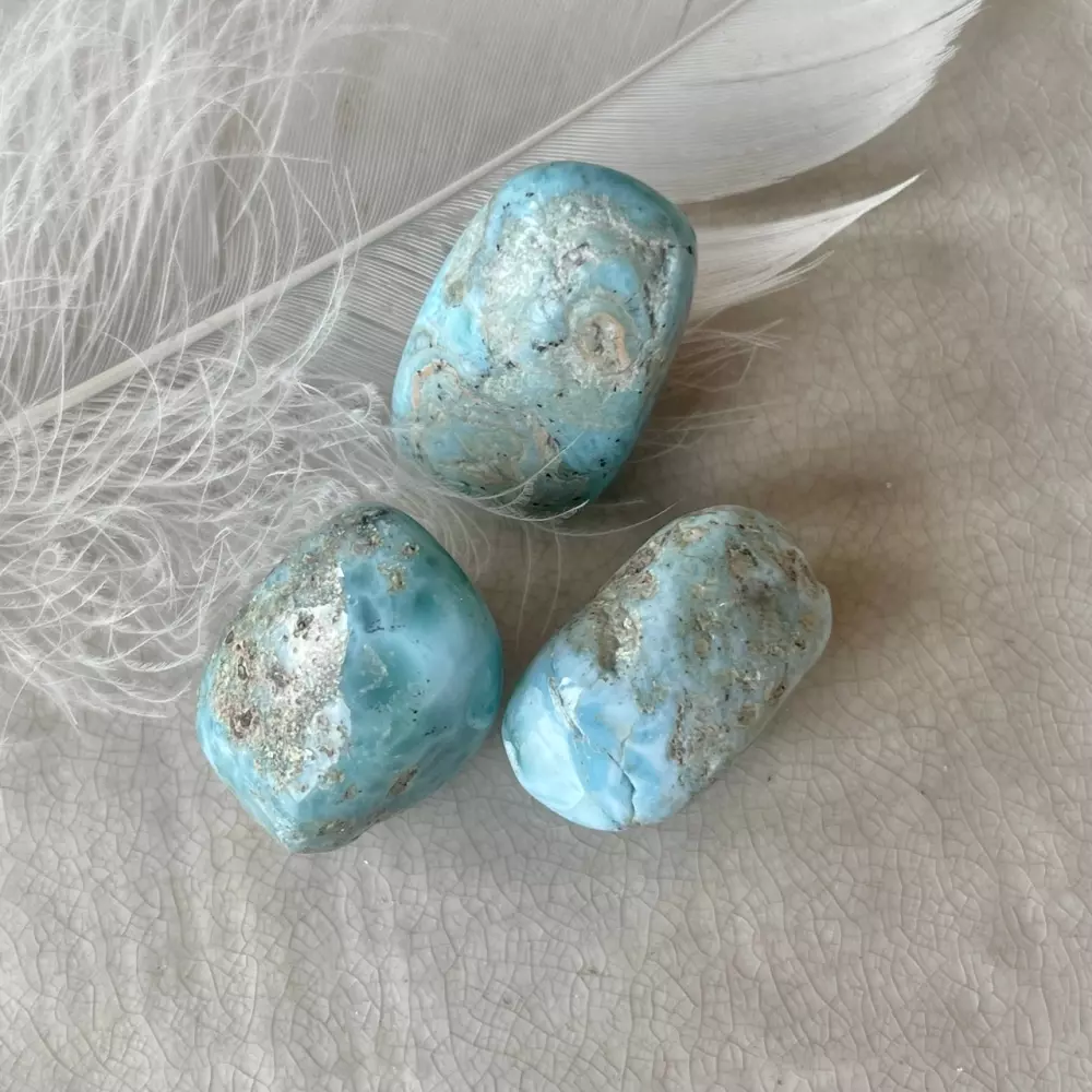 Larimar - stor, Krystaller & smykker, Krystaller, Ca. 11 gram