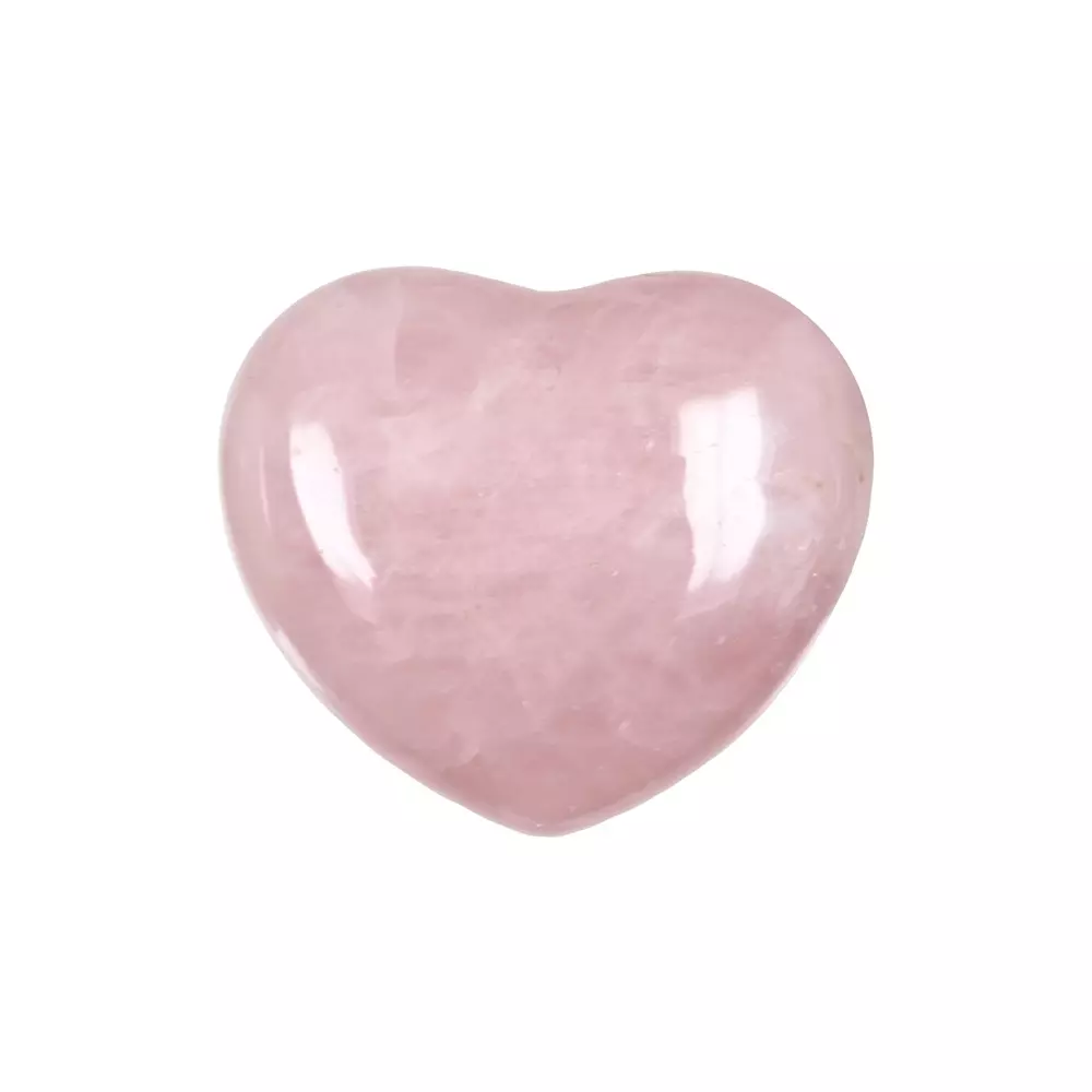Krystallhjerte rosenkvarts - stor Puffy Heart, Rose Quartz, 4,5cm 0513320451 7072052201318 Krystaller & smykker
