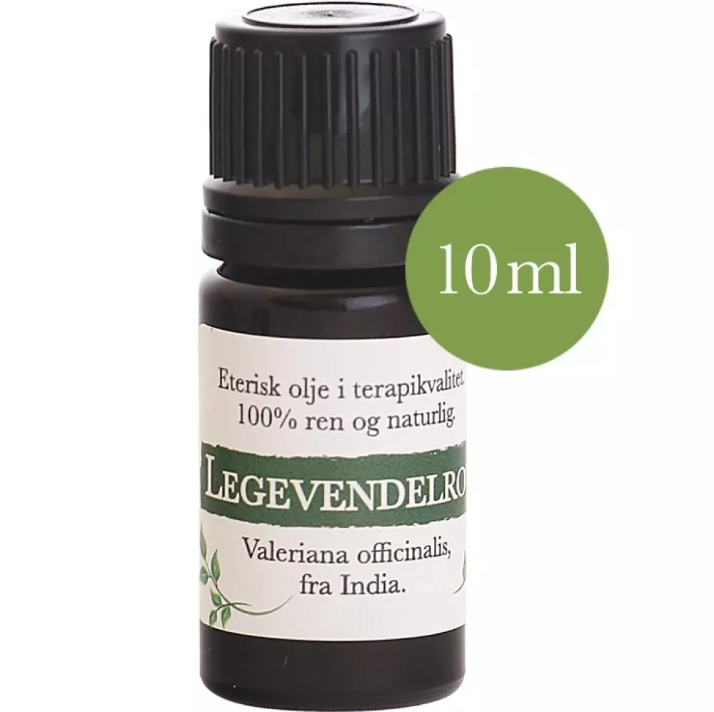 Legevendelrot 10 ml., Velvære & røkelse, Eteriske oljer, Valeriana officinalis, India. Vekstdel: rot