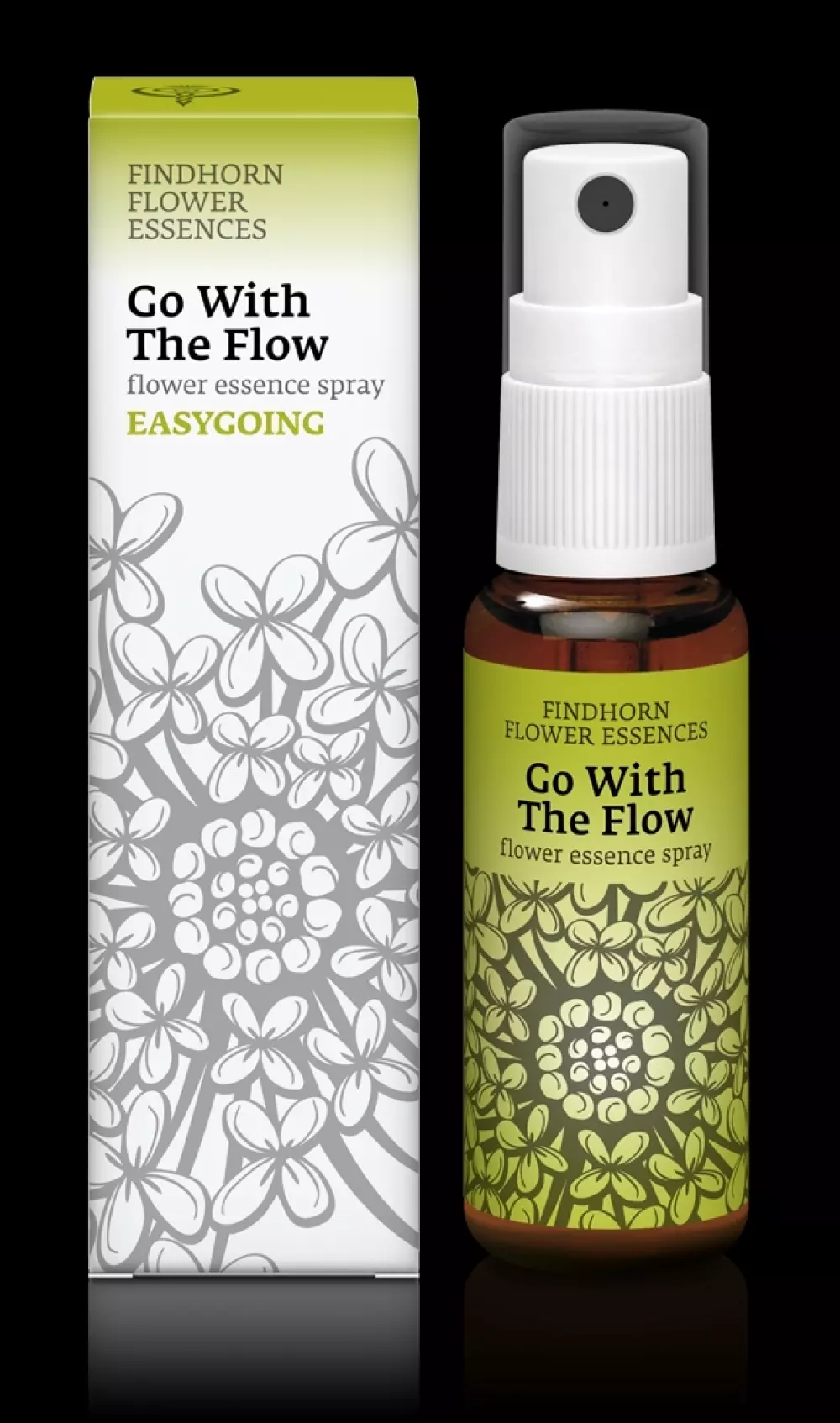 Findhorn - Go with the flow 25ml spray, Velvære & røkelse, Essenser (Vibrasjonell medisin), flower essence Spray - Easy Going