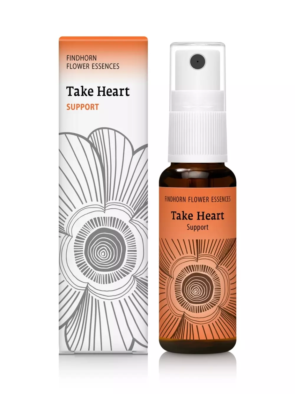 Findhorn - Take Heart 25 ml spray, Velvære & røkelse, Essenser (Vibrasjonell medisin), Flower Essence Spray - Support