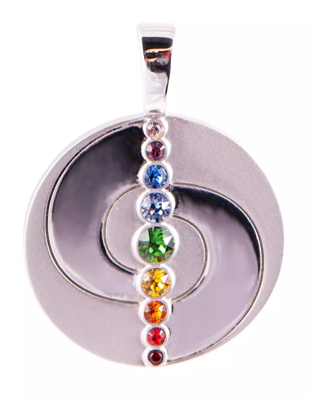 Anheng chakra balansesirkel, Krystaller & smykker, Eksklusive smykker, Håndlaget i 925 sølv med stein
