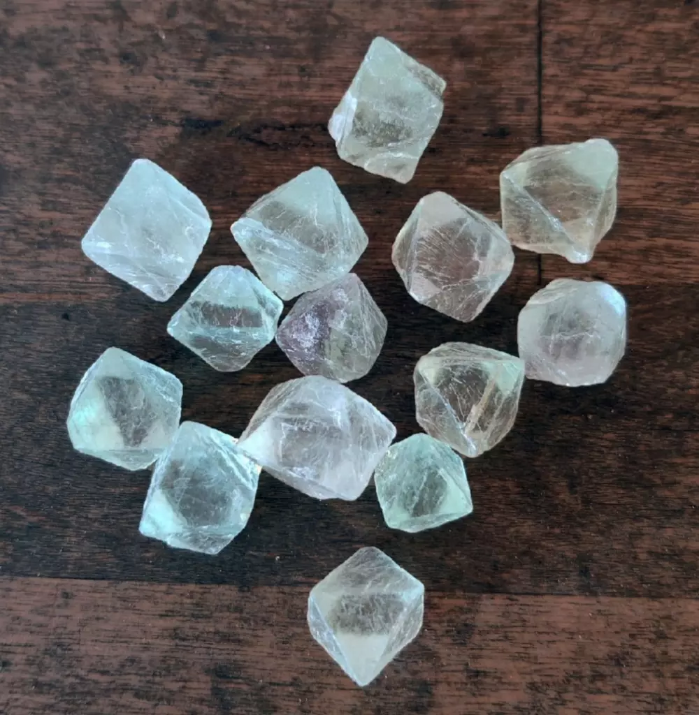 Fluoritt oktaeder - stor, Krystaller & smykker, Krystaller