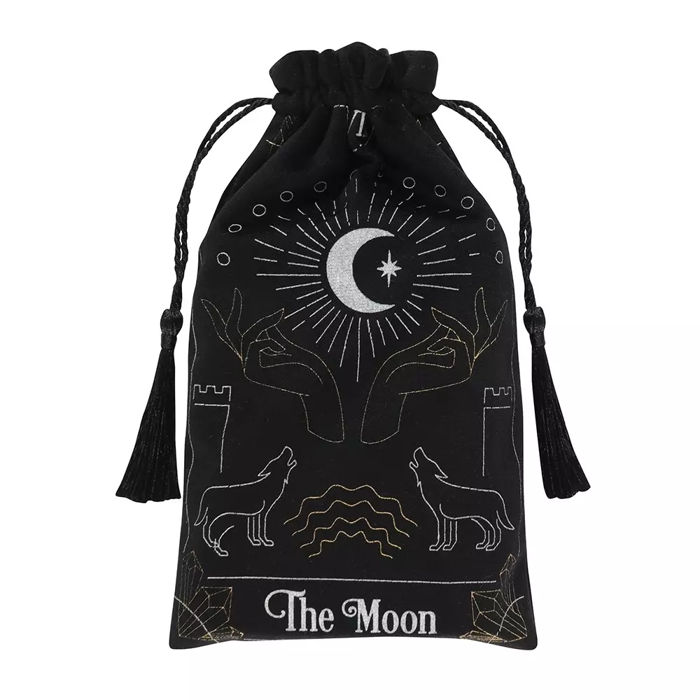 The Moon/Månen tarotpose med snor, 5056131113749, 1950038092, Tarot & orakel, Tilbehør