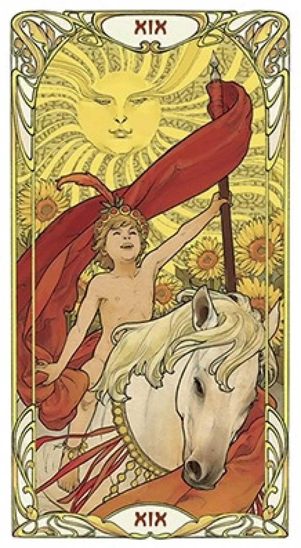 Golden Art Nouveau Tarot 9780738763460 Tarot & orakel Tarotkort