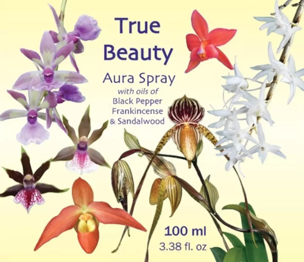 True Beauty - Aura Spray (yellow) 100 ml, Velvære & røkelse, Essenser (Vibrasjonell medisin)
