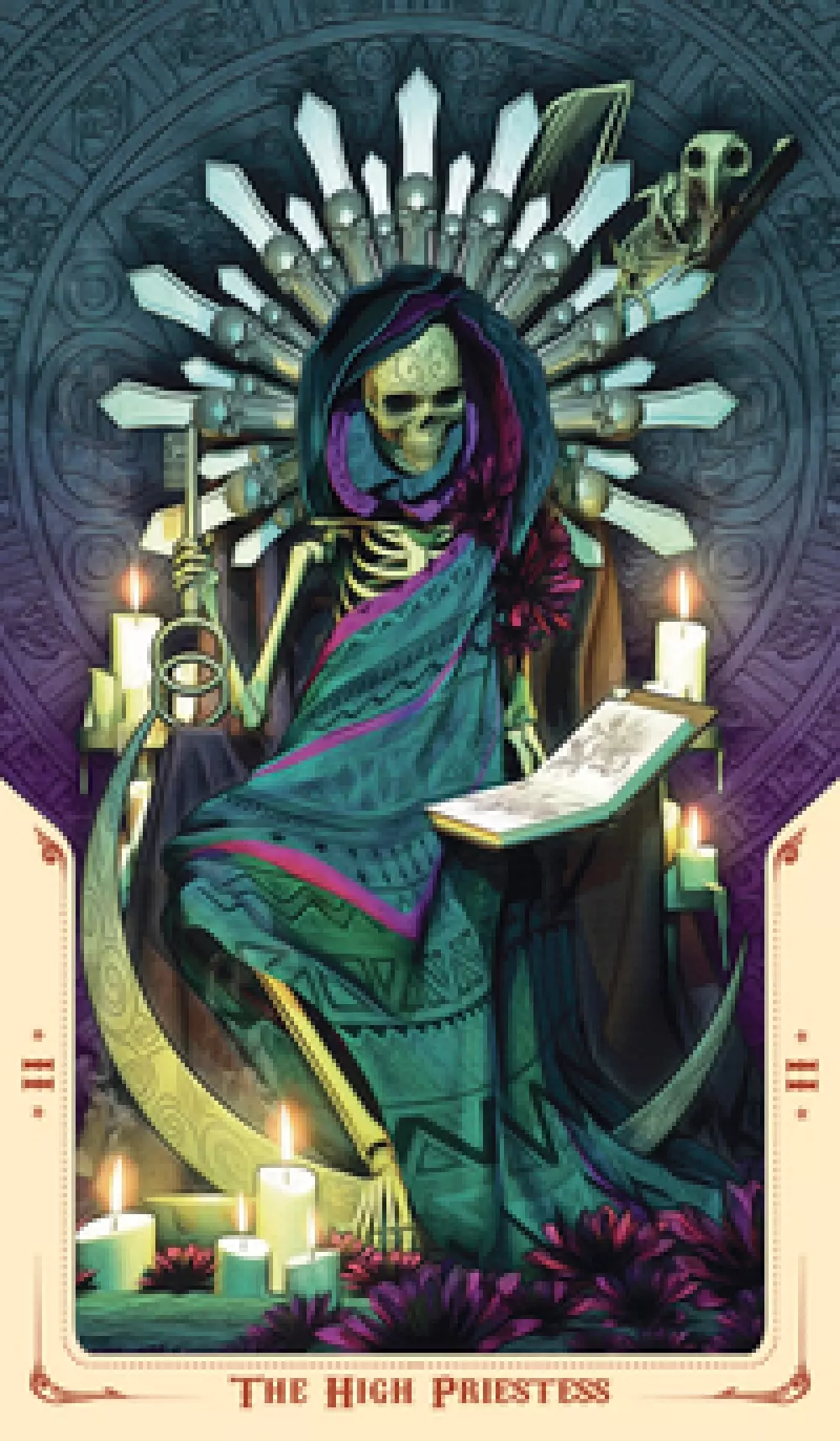 Santa Muerte Tarot Deck 9780738754383 9788865275061 Tarot & orakel Tarotkort