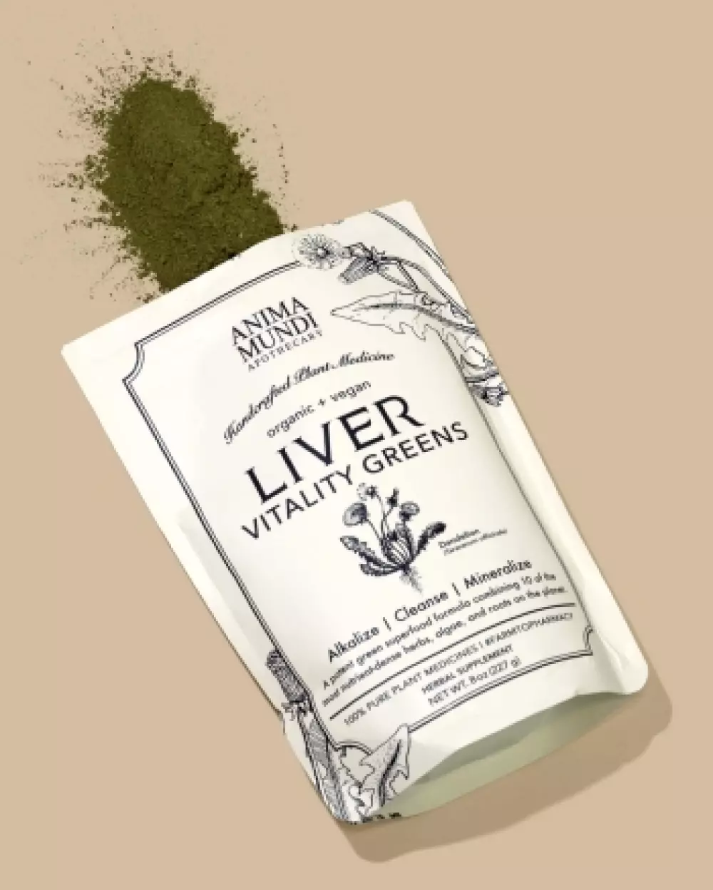 Liver Vitality - økologisk rens - 227 g, Supermat & kosttilskudd, Anima Mundi, Supermat for å rense og styrke leveren - 454 gram