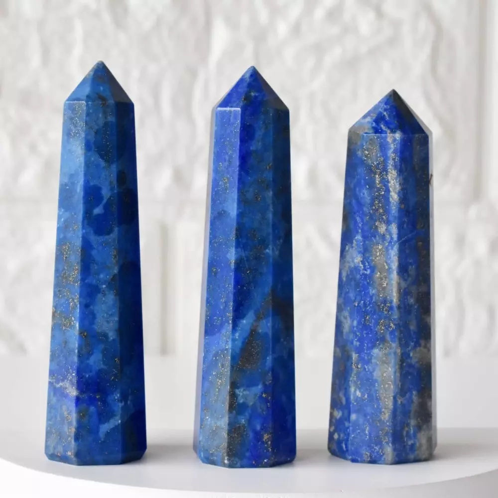Krystalltårn - Lapis Lazuli 7-10cm, Krystaller & smykker, Krystaller, Intuisjon og kommunikasjon
