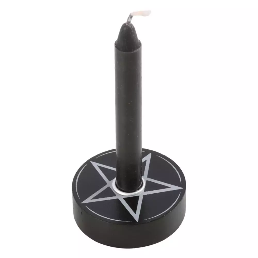 Spell candle holder - pentagram sort