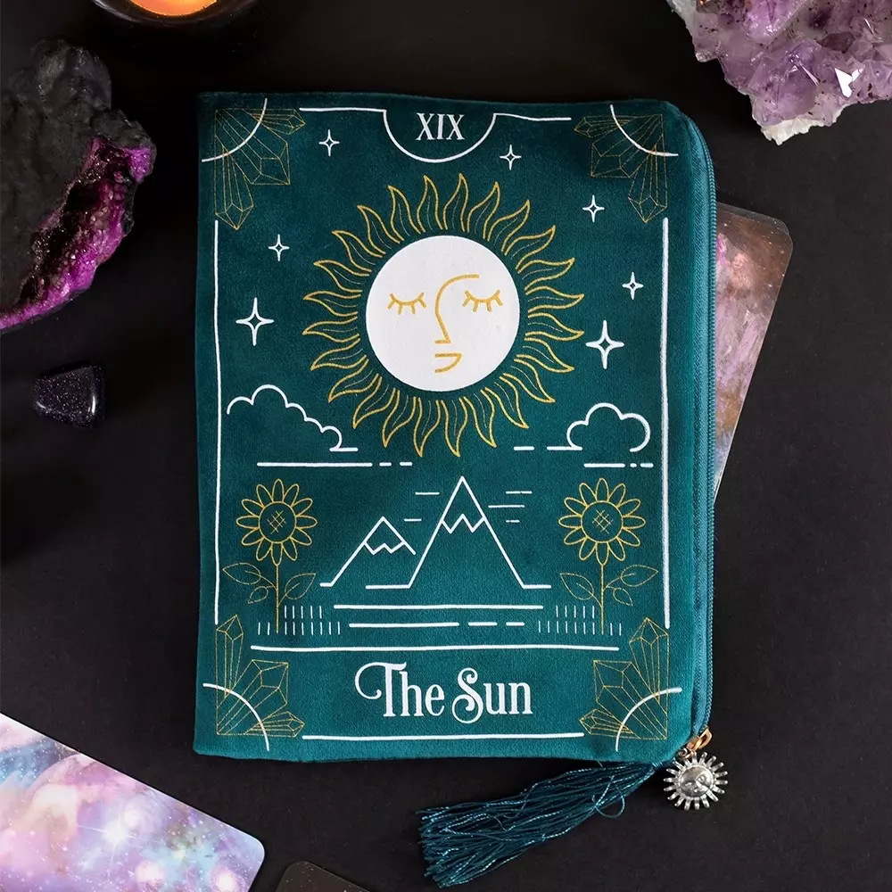 The Sun/Solen tarotpose med glidelås, 5056131114074, FT-54430, Tarot & orakel, Tilbehør