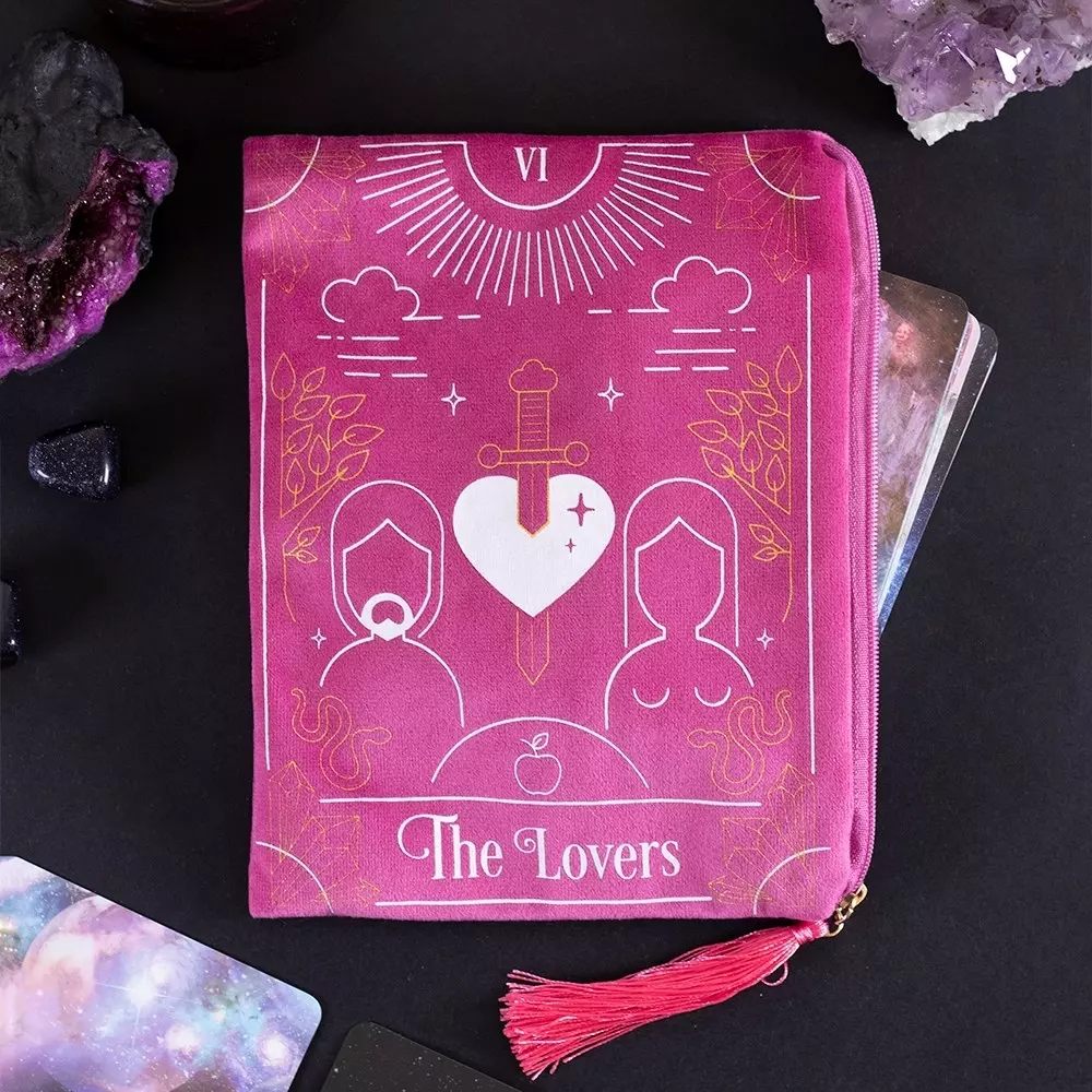 The Lovers/De elskende tarotpose med glidelås, 5056131114067, FT54430, Tarot & orakel, Tilbehør