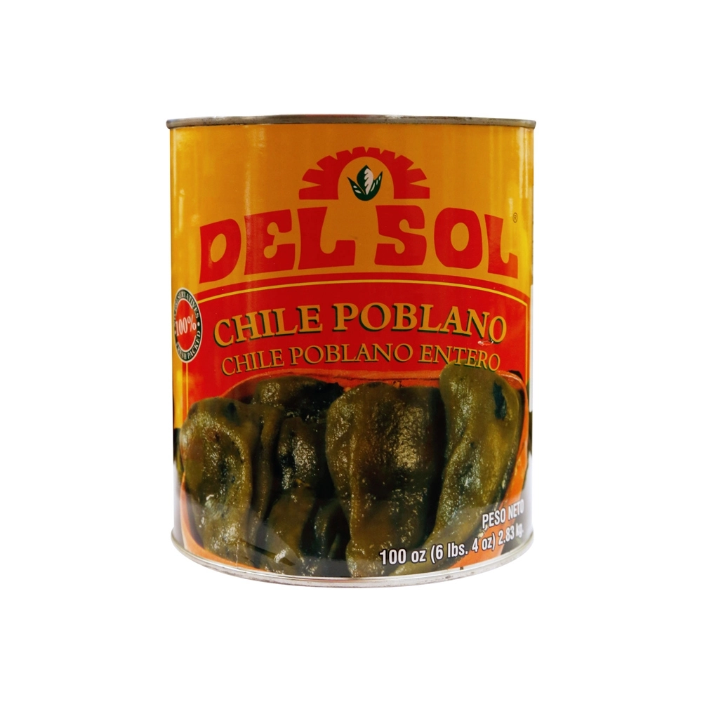 Chili Poblano Del Sol 2,8 kg, 0035, Tex Mex