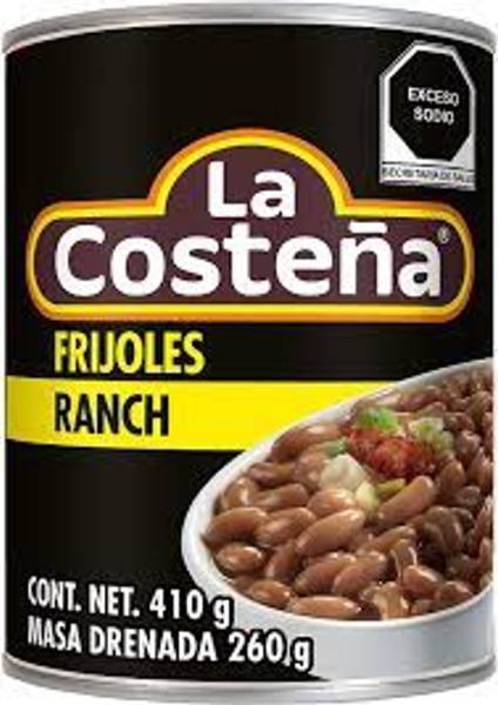 La Costena, Frijoles Ranch style bønner, 410 g, 7501017042043, 13140, Tex Mex