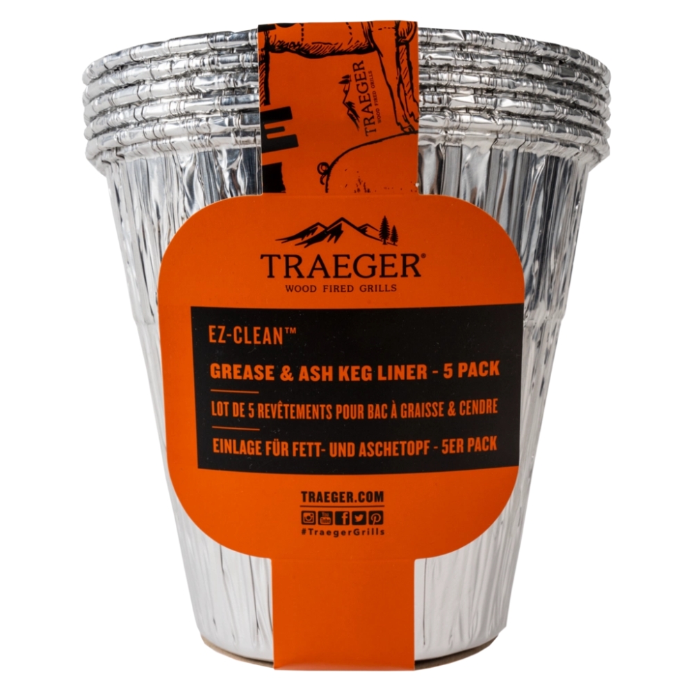 Traeger ez-Clean Grease & Ash Keg Liner, 634868935015, 1800699128, Tilbehør, Traeger Grills