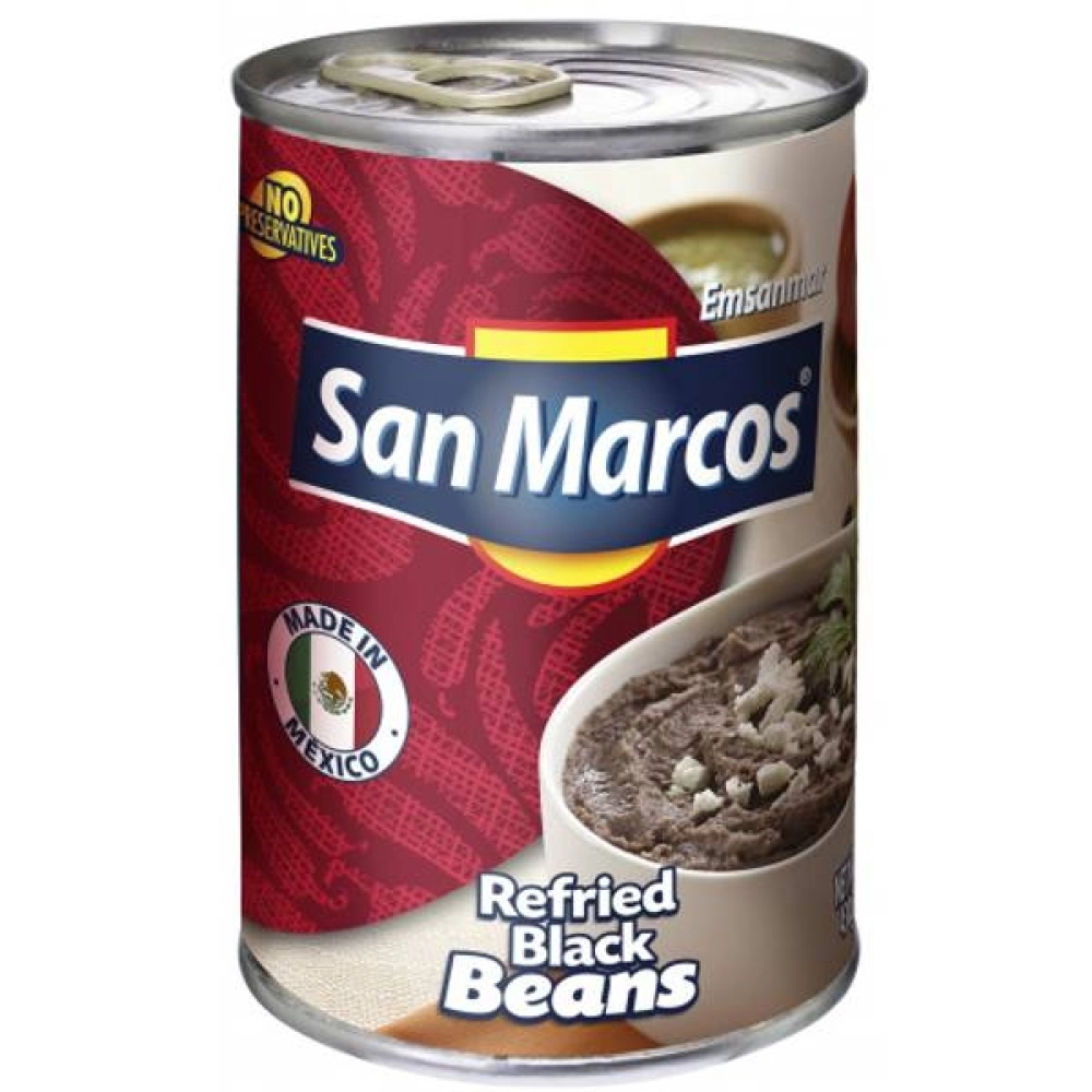 San Marcos Refried Black Beans, 074234815013, 1800699216, Tex Mex