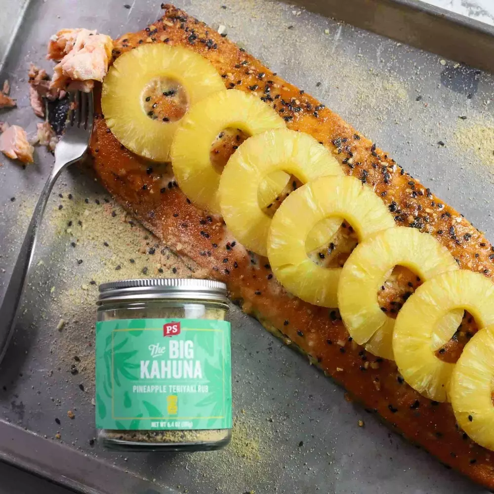 spice, rub, The Big Kahuna Pineapple Teriyaki Rub, 181g, 1800699323, Krydder/Rub, PS Seasoning & Spices Inc.