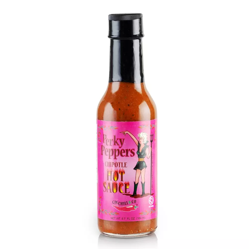 hot saus, hot sauce, chili, bbq sauce, bbq sauser, bbq saus, Cin Chili - Perky Peppers Chipotle Hot Sauce, 189235000075, CS322, Hot Saus, Chilisauser (ikke bruk)