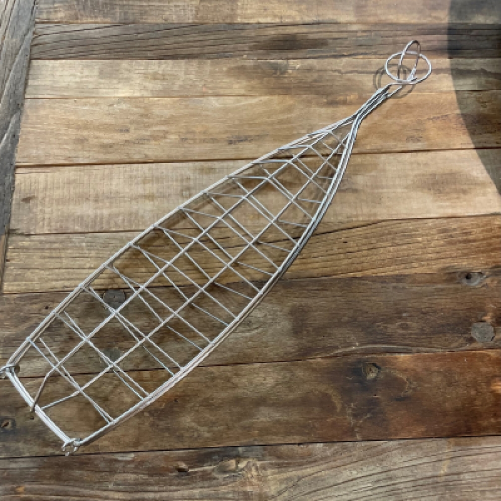 fish, bbq fish, fish clamp, fish holder, , Fiskerist, Rustfritt Stål 19x50 cm, FR19x50, Fiskerist