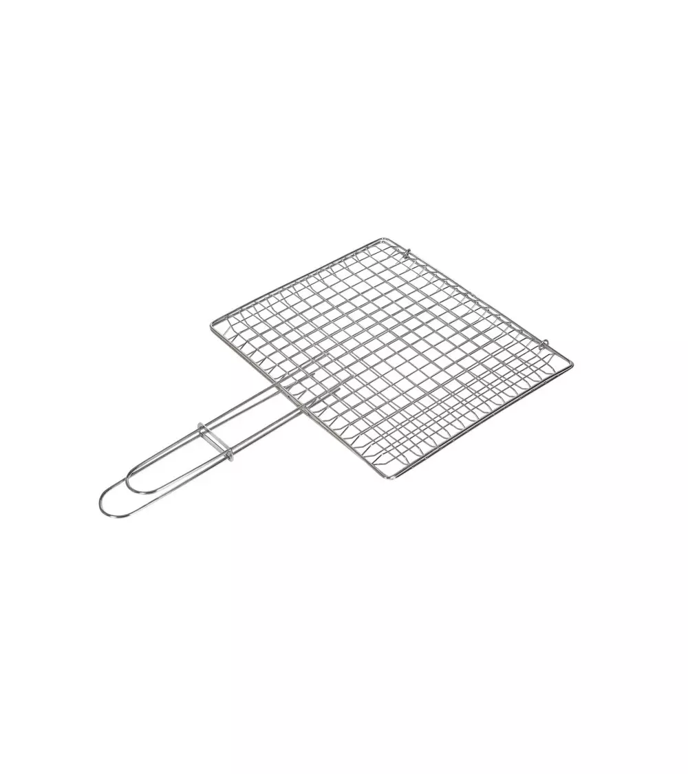 fish rack, fish, bbq fish, fish clamp, Fiskerist, Rustfritt Stål 30x35 cm - firkant, 8423171026075, FR30x35, Fiskerist, Parilla Pescado Inox 25 x 30 (sin patas)