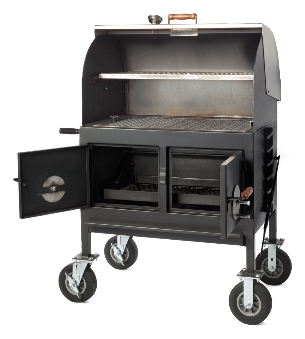 Pitts & Spitts Adjustable Charcoal Grill