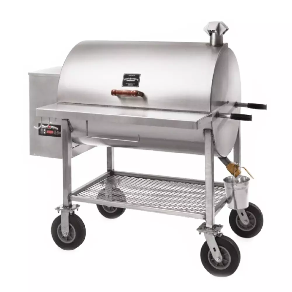 Pitts & Spitts Maverick 1250 Stainless Steel Pellet Grill, P-MAV-1250-SS, Pelletgriller, Pitts & Spitts, with 8