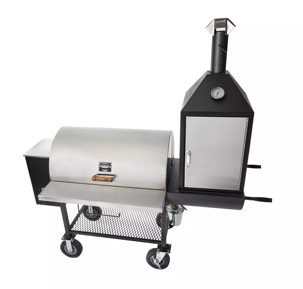 Pitts & Spitts Maverick 1250 Pellet Grill w/Smoke Box, P-MAV-1250-U, Pelletgriller, Pitts & Spitts, with 8