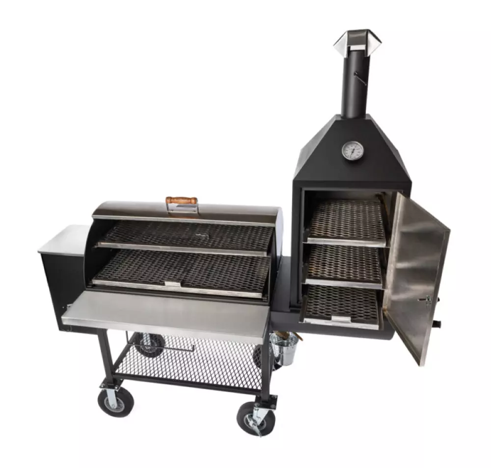 Pitts & Spitts Maverick 1250 Pellet Grill w/Smoke Box, P-MAV-1250-U, Pelletgriller, Pitts & Spitts, with 8