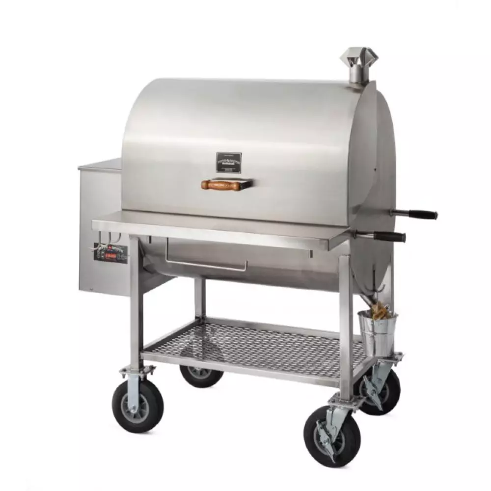 Pitts & Spitts Maverick 2000 Stainless Steel Pellet Grill, P-MAV-2000-SS, Pelletgriller, Pitts & Spitts, with 8