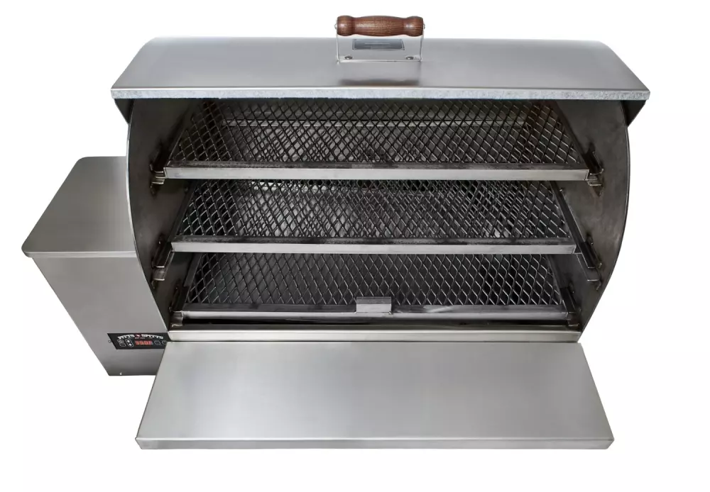 Pitts & Spitts Maverick 2000 Stainless Steel Pellet Grill, P-MAV-2000-SS, Pelletgriller, Pitts & Spitts, with 8