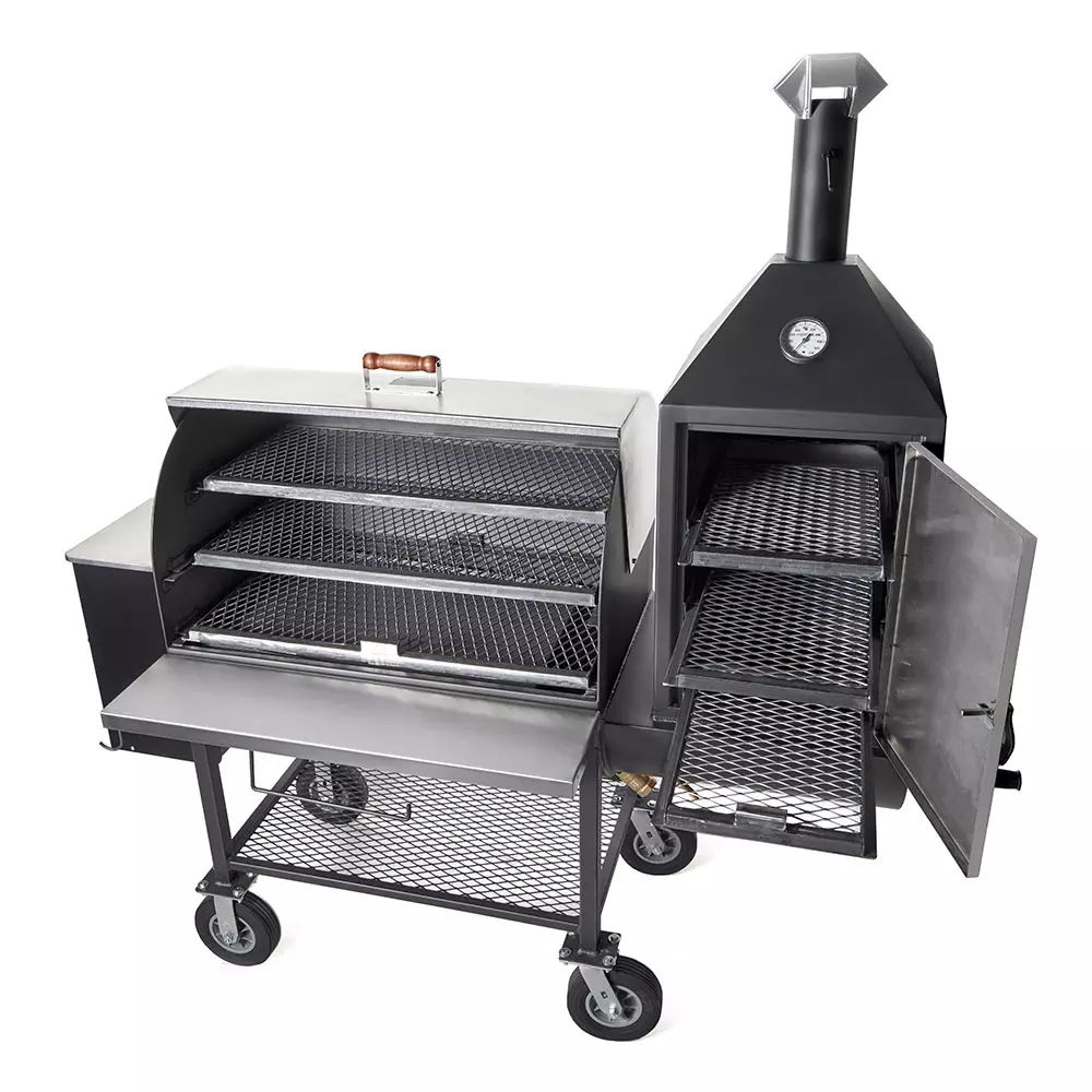 Pitts & Spitts Maverick 2000 Pellet Grill w/Smoke Box, P-MAV-2000-U, Pelletgriller, Pitts & Spitts, with 8