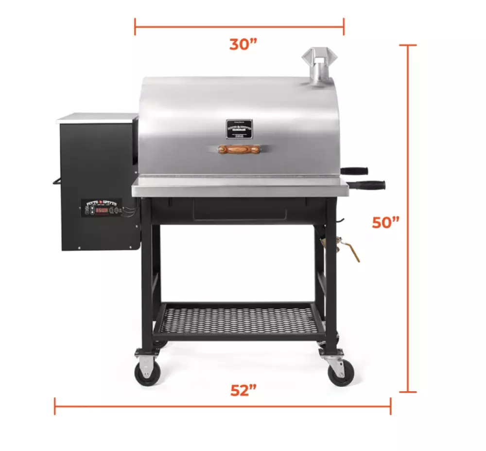 Pitts & Spitts Maverick 850 Pellet Grill, P-MAV-850PG, Pelletgriller, Pitts & Spitts, with 8