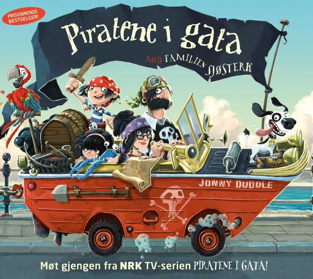 Piratene i gata med familien Sjøsterk, 9788231613978, Barnebøker