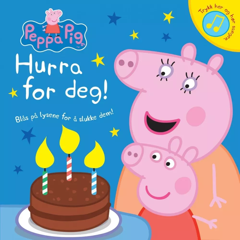 Peppa Pig: Hurra for deg, 9788205506039, Barnebøker, Peppa Pig pekebok - Blås på lysene for å slukke dem!