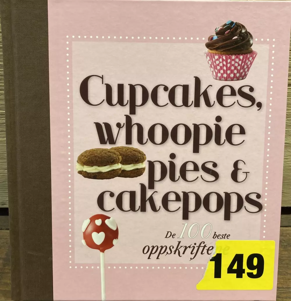 Cupcakes, whoopies pies ans cakepops, 9788282688802, Kokebøker, De 100 beste oppskriftene