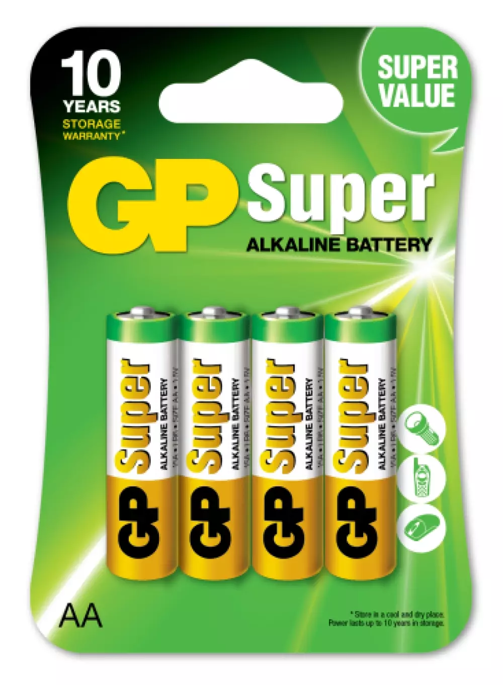 Batteri AA 4 pack, 4891199000034, 100325, Batterier, 4 pack