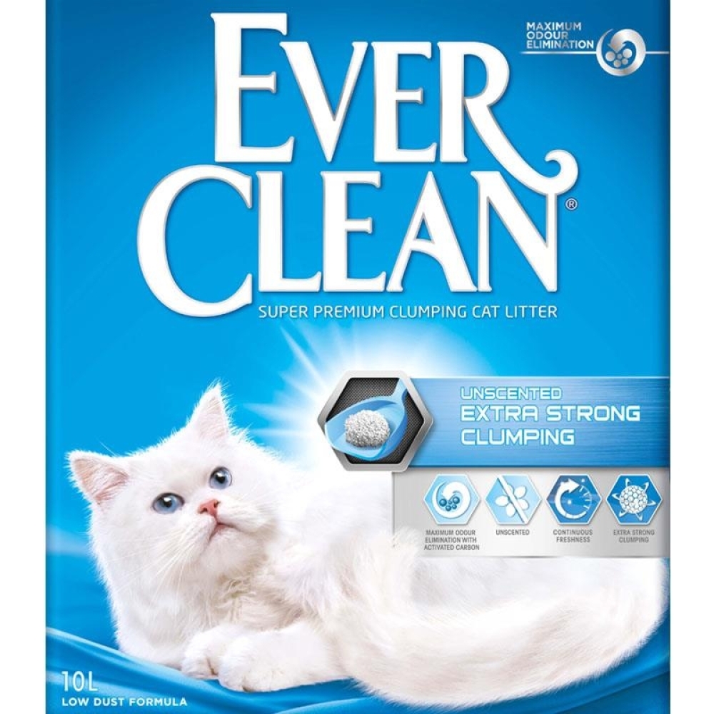 EverClean Extra Strenght Unscented 10Kg EverClean Extra Strenght Unscented 10Kg Blå EverClean Extra Strenght 10Kg 110210292 
