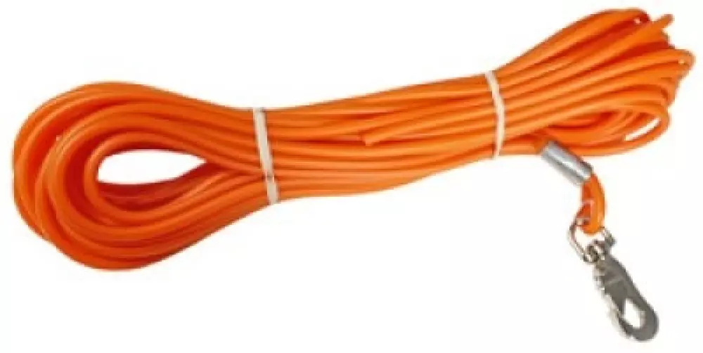 Sporline gummibelagt Orange Alac 4mm, 7393603610220, Hundeutstyr, Halsbånd og kobbel, Alac, Imazo AB, 'ALAC SPÅRLINA GJUTEN ORANGE 4MMx15M