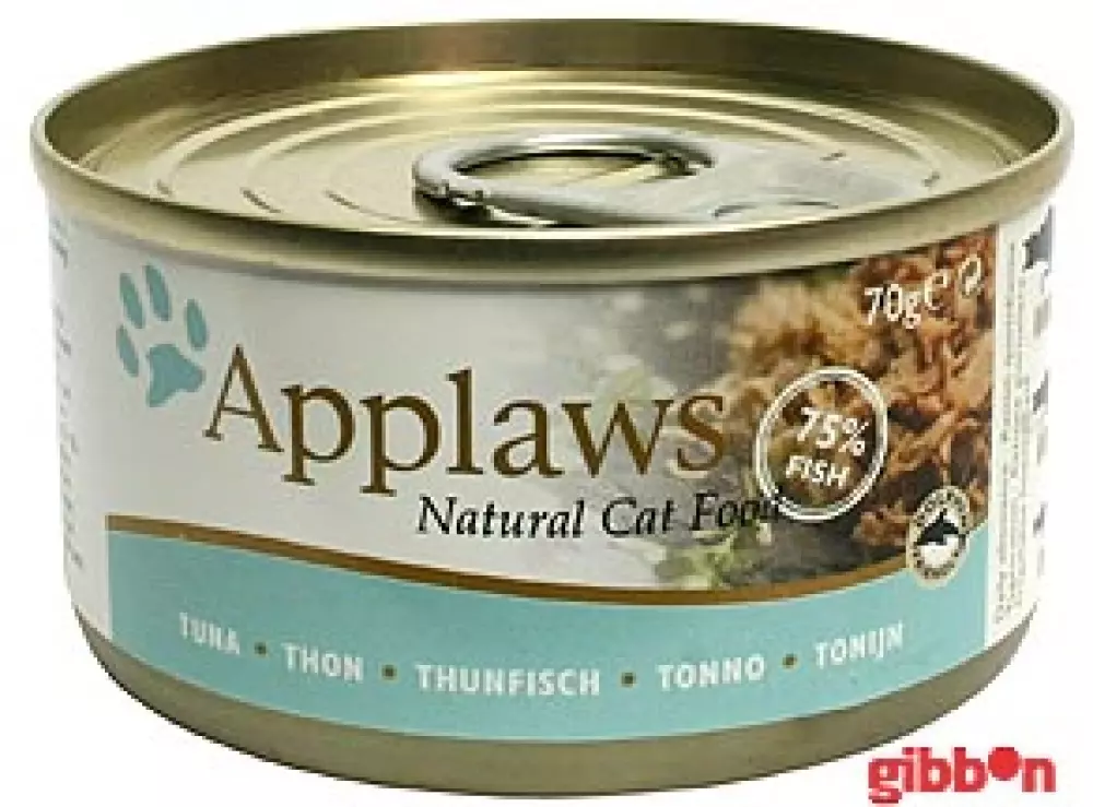 Applaws Katt Tuna 156g, 5060122490184, Kattemat, Applaws, Gibbon AS, Applaws katt konserv Tuna Fillet, 156g