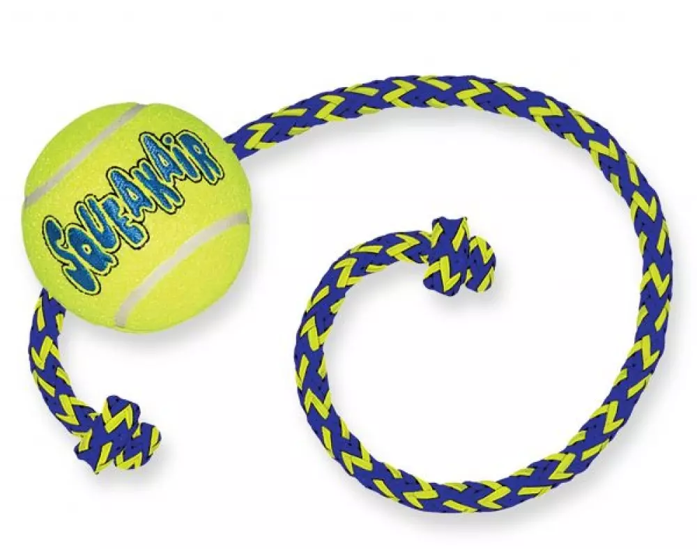 Kong Airdog Tennisball m/tau M, 035585774978, Hundeutstyr, Hundeleker, Kong Company, Dogman, Kong Tennisball med tau M