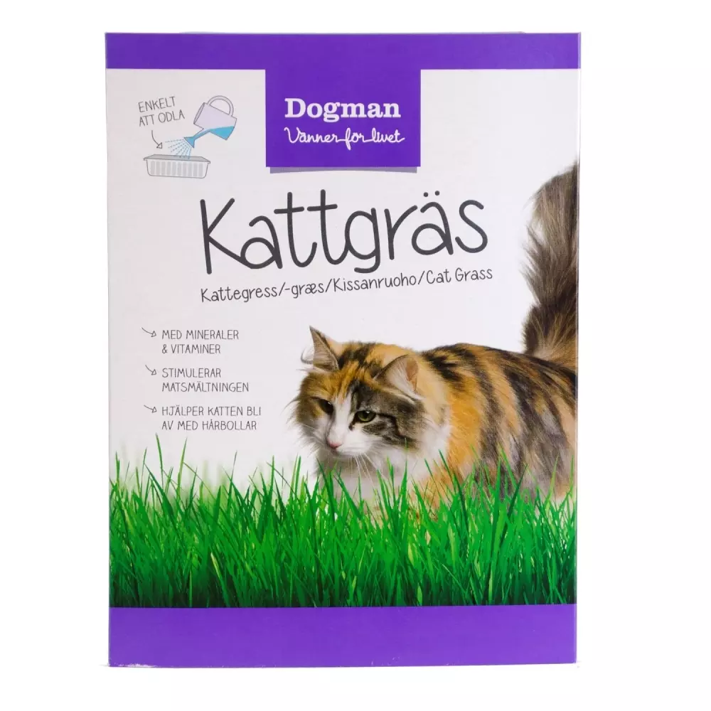 Kattegress Dogman, 7312137171007, Katteutstyr, Kattepleie og hygieneprodukter, Dogman, Kattegress 100g
