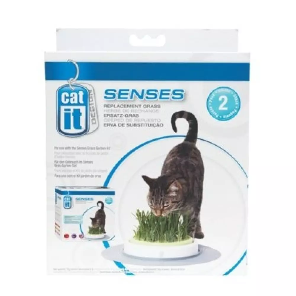 Catit senses Kattegress refill, 022517507773, Katteutstyr, Kattepleie og hygieneprodukter, Catit, Imazo AB, 'CATIT SENSES KATTGRÄS REFILL