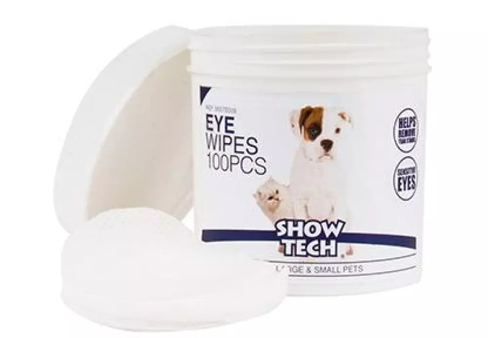 Eye Wipes Show Tech, 5420031932258, Hundeutstyr, Hundepleie, Paghanini Engros A/S, S.T. EYE WIPES 100STK