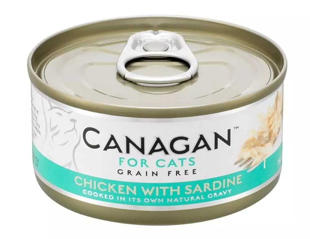 Canagan Cat Can - Chicken with Sardine 75g, 5029040012243, Kattemat, Canagan, Febo Norge AS, Canagan Boksemat Katt Chicken with Sardine 12stk x 75g (Pk. pris)